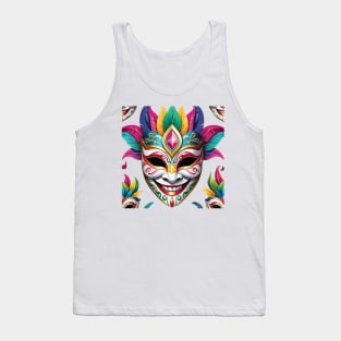 Happy Looking Festival Mask Tank Top